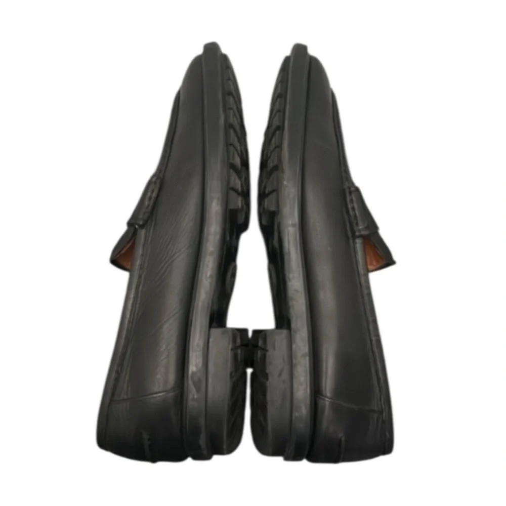 Authentic Gucci luxury designer mens signature black leather designer loafers 13